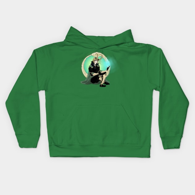 Mischief Maker Kids Hoodie by Drea D. Illustrations